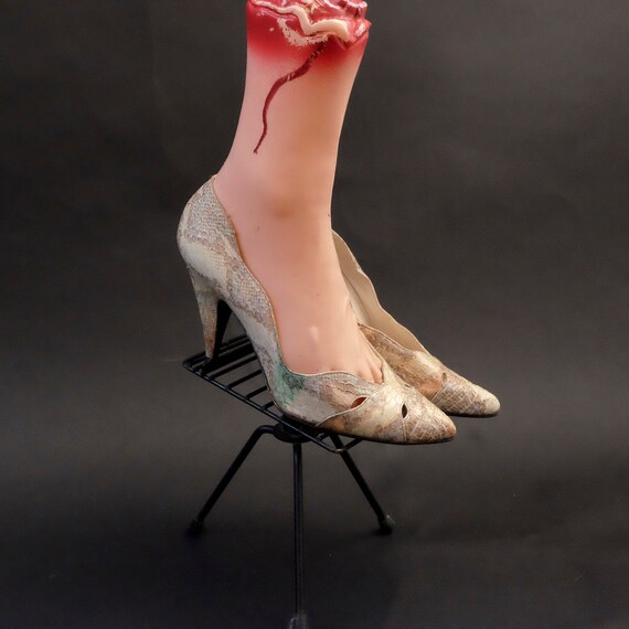1980s Stuart Weitzman Snakeskin Pumps