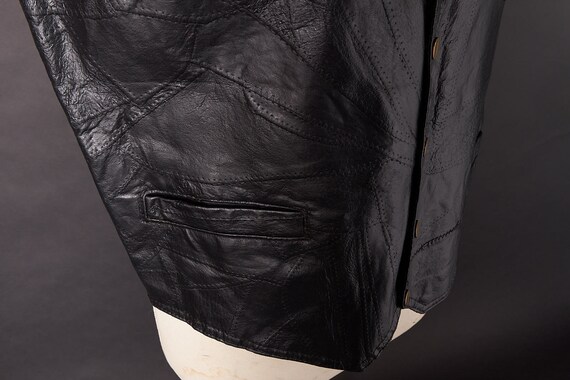 1990s Deastock Leather Vest - image 5