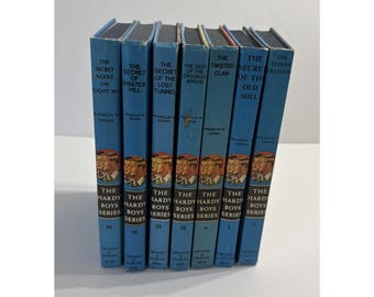 Vintage Lot Of 7 Hardy Boys Hardcover Books Grosset & Dunlap Dixon