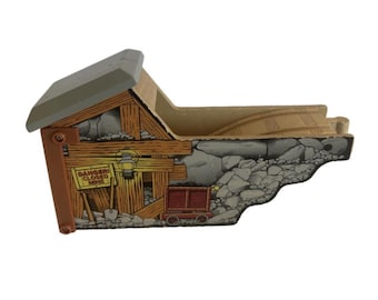 Thomas the Train Wooden Railway Danger Closed Mine Tunnel Track Moving Door