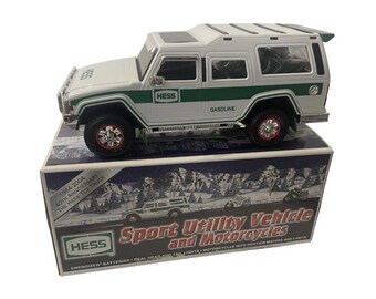 NEW! - Hess 2004 Sport Utility Vehicle and Motorcycles Vintage Toy w/Lights NIB