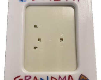I Love Grandma Photo Frame 3"x4" Opening RARE! Vintage Plastic