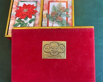 Vintage Congress Double Deck Holiday Playing Cards
