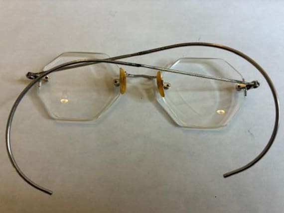 1950's Wire Frame Octagonal Glasses - image 2