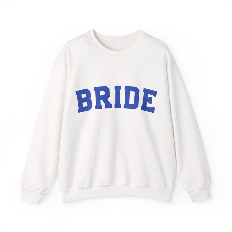 Bride Crewneck Bridal Sweatshirt Engaged gift for her custom mrs shirt announce engagement personalized wifey get married custom engaged shirt bride getting ready outfit future mrs engaged just engaged gift just married shirt bride hoodie mrs hoodie wifey sweatshirt bride mrs sweatshirt. bride clothes, wedding newly engaged gift. This is a custom bride crewneck bridal sweatshirt. It's a gildan 18000 crewneck sweatshirt.
