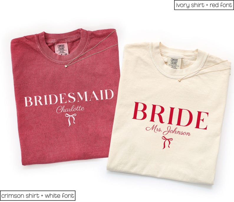 Bride Shirt, Bridesmaid Shirts Bridesmaids Proposal Maid of Honor shirt Matron of honor shirt, Future Mrs Engaged Shirt, Mrs Personalized Bride Shirt | Custom Engaged Shirt, Future Mrs Engaged, Custom Mrs Shirt, Custom Wife Shirt. Bachelorette Shirts. Custom Bachelorette Shirt. Bachelorette Party Shirts. Bride Shirt, Custom Bride, Custom Bridesmaid Shirts, Bridal party. A comfort colors 1717 shirt for a wedding day, perfect for wedding getting ready outfits.