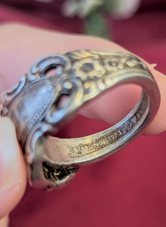 Heavy Artisan Spoon Ring in Solid 925 Silver | Si… - image 3