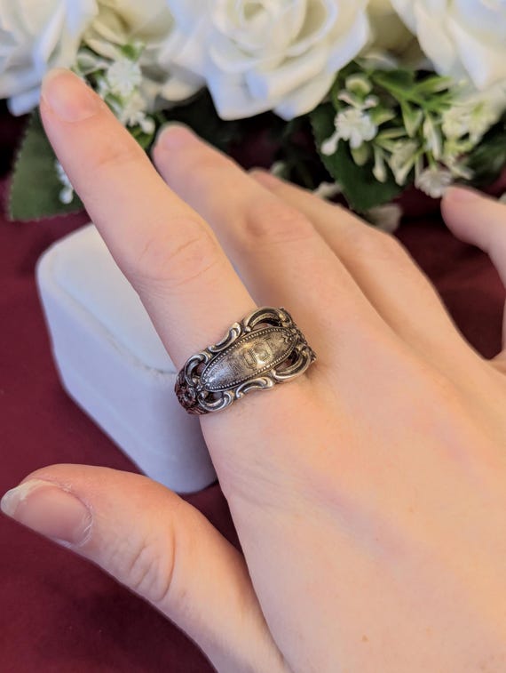 Heavy Artisan Spoon Ring in Solid 925 Silver | Si… - image 2