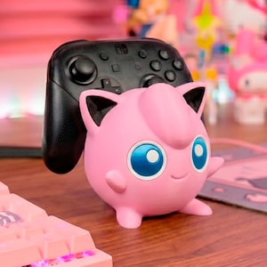 Jigglypuff Universal Controller Holder | Pokémon Gamer Holder | Gaming Setup Decoration | Geeky Otaku 3D Printed gift