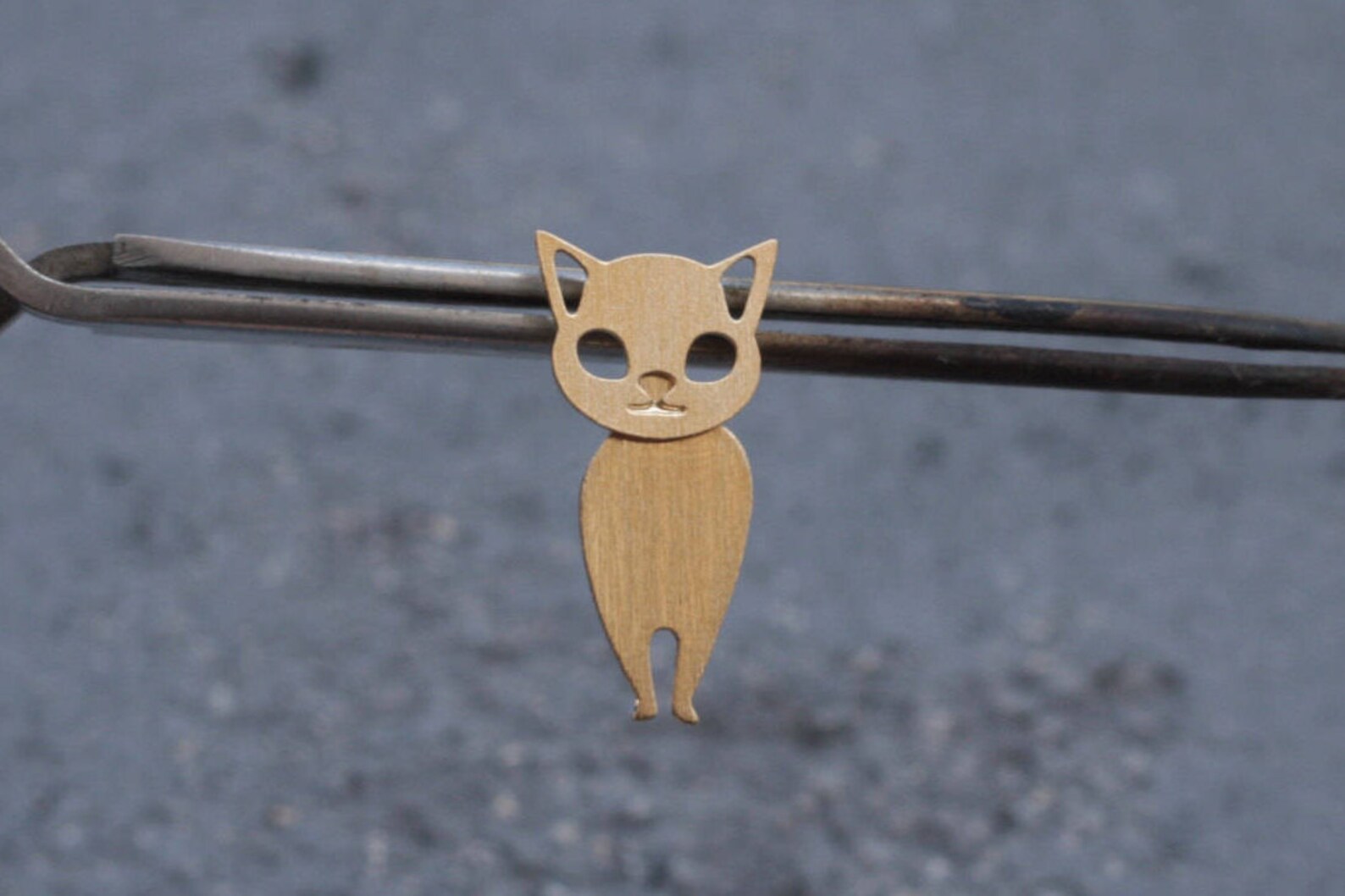 Cat Ear Jacket Earrings Gold Ear Jacket Cat Earrings Front Etsy Israel