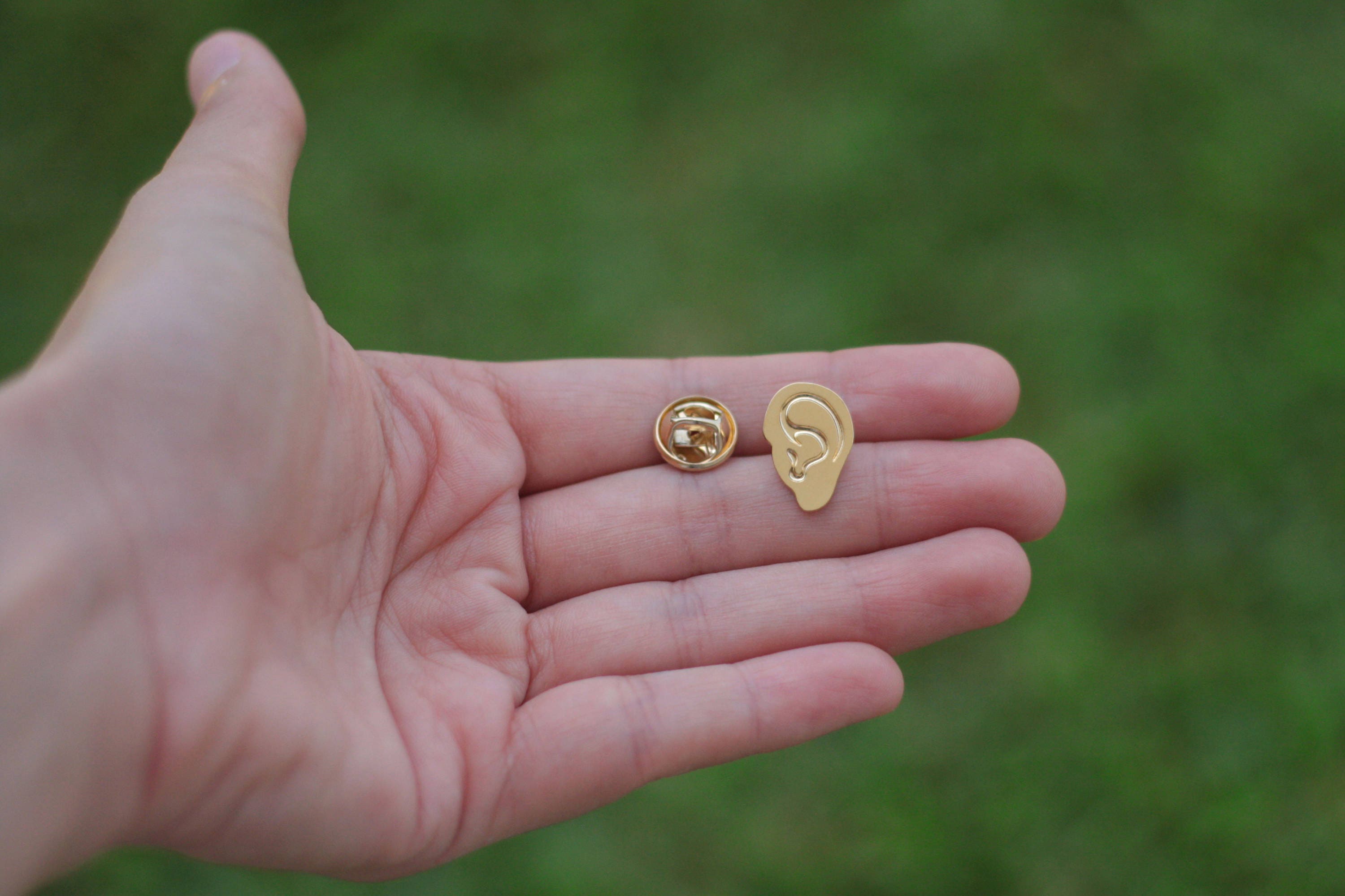 Ear Pin Human Ear Brooch Anatomical Jewelry Weird Brooch Etsy Israel