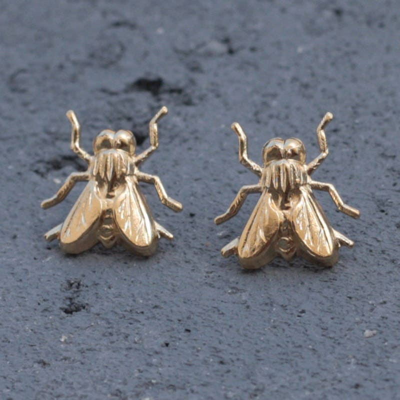 Night Fly Stud Gold Plated Earrings main image 1