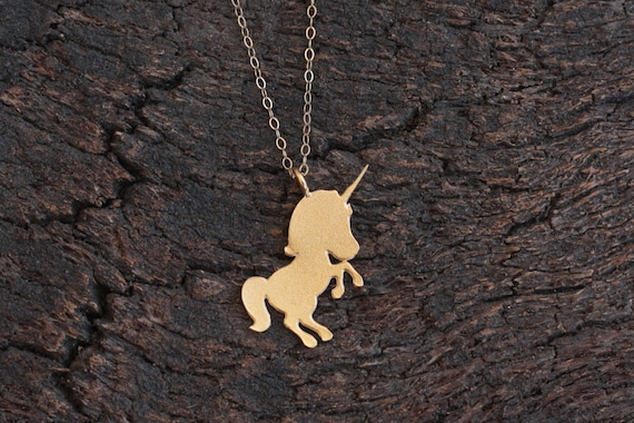 Gold unicorn jewelry on sale