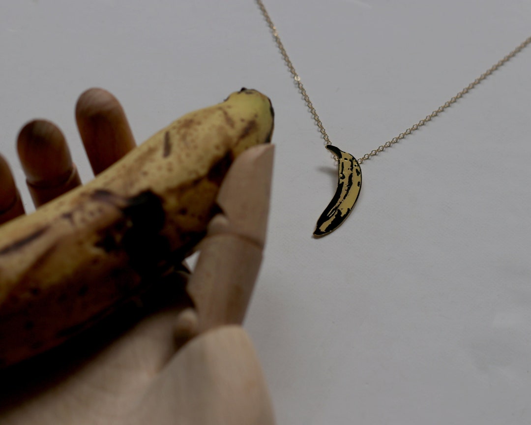 thumbnail image 2 of Banana Necklace For Banana Lovers | Cute Fruit Jewelry With Motivational Card Gift Set 2 of 14