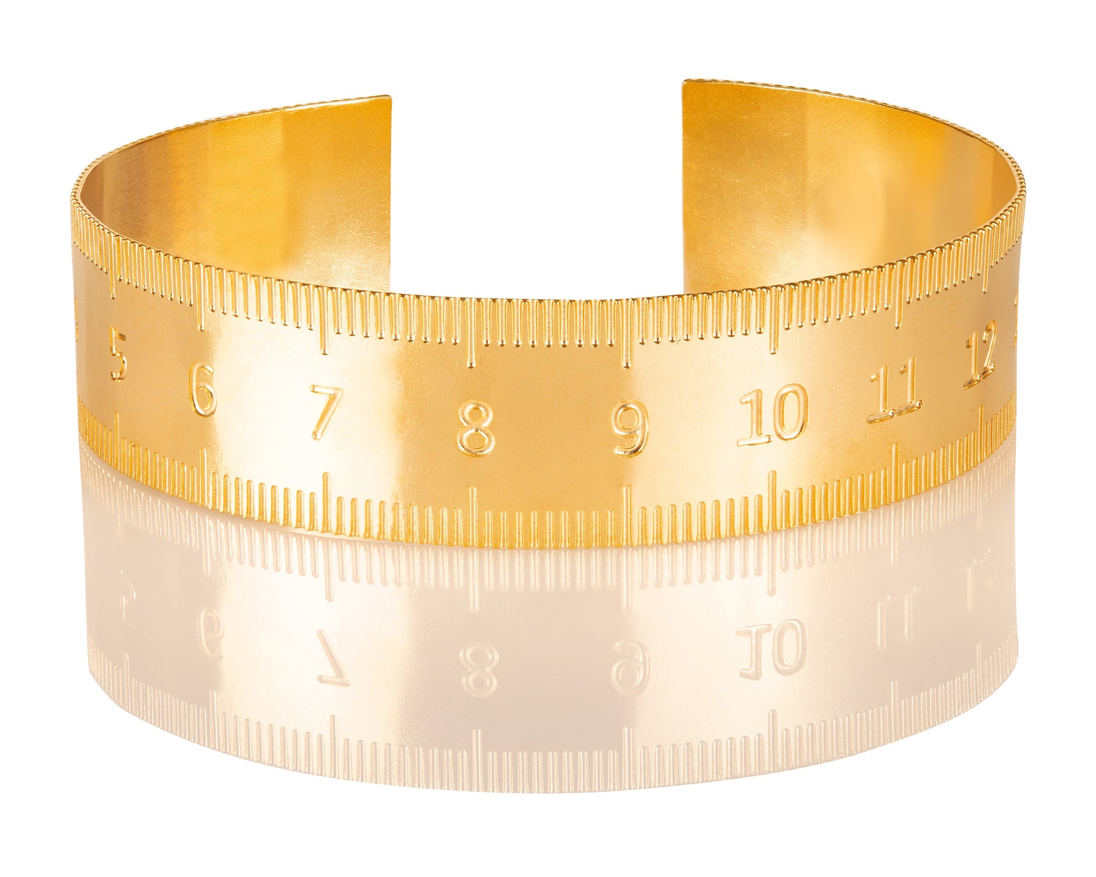 Sewing Tape Cuff Tape Measure Bracelet Gold Ruler Cuff Etsy