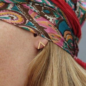 Gold V Earrings, Chevron Earrings, Triangle Studs, Minimalist Geometric Studs, Tiny Geometric Studs, V Arrow Studs, V Posts, Chevron Studs