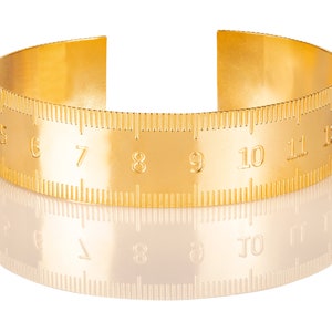 Sewing Tape Bracelet, Ruler Bracelet, Gift For Mom, Tape Measure Bracelet, Gold Cuff Bracelet, Ruler Cuff, Sewing Gift, Mothers Day Mom Gift