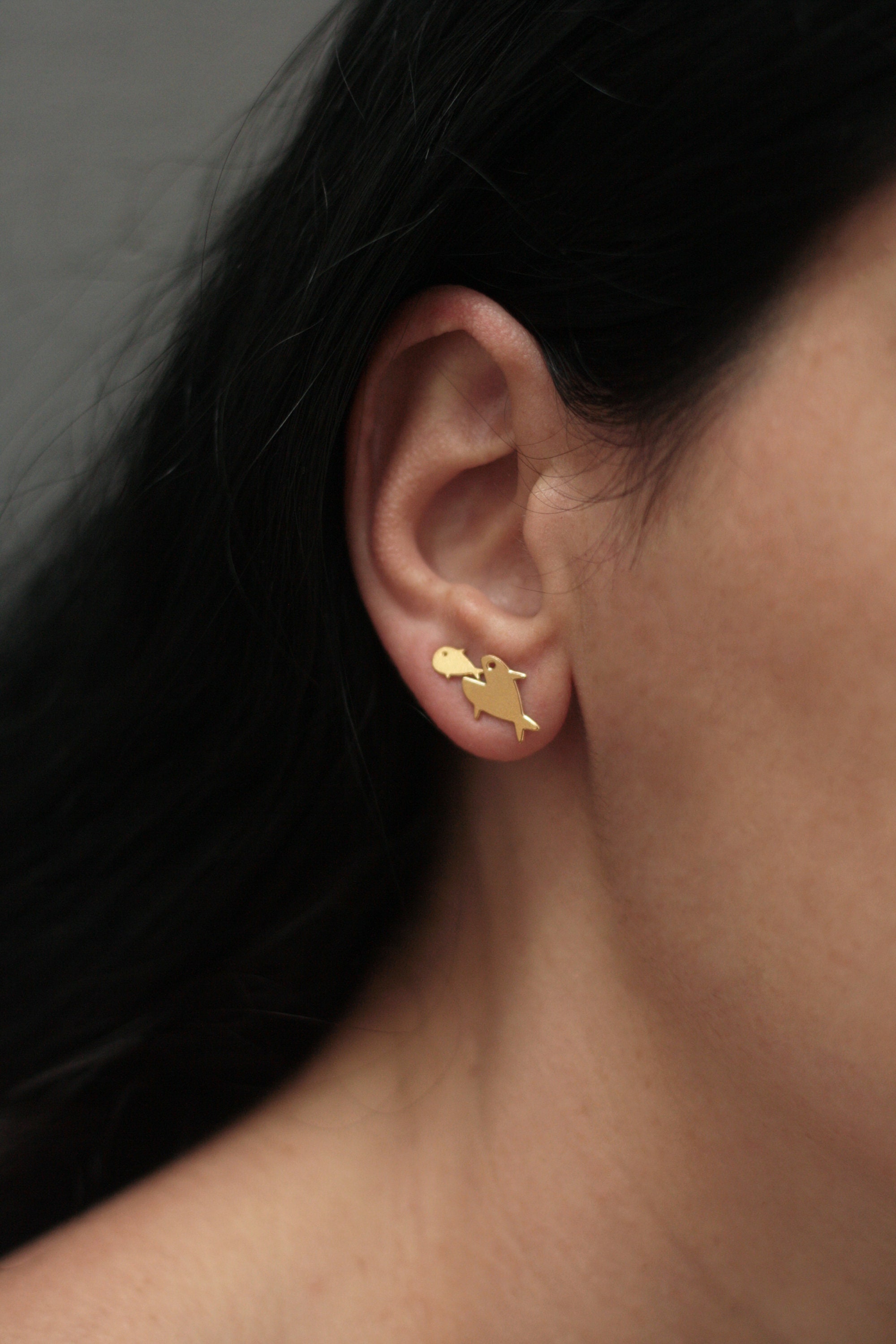 Fish 2024 earrings studs