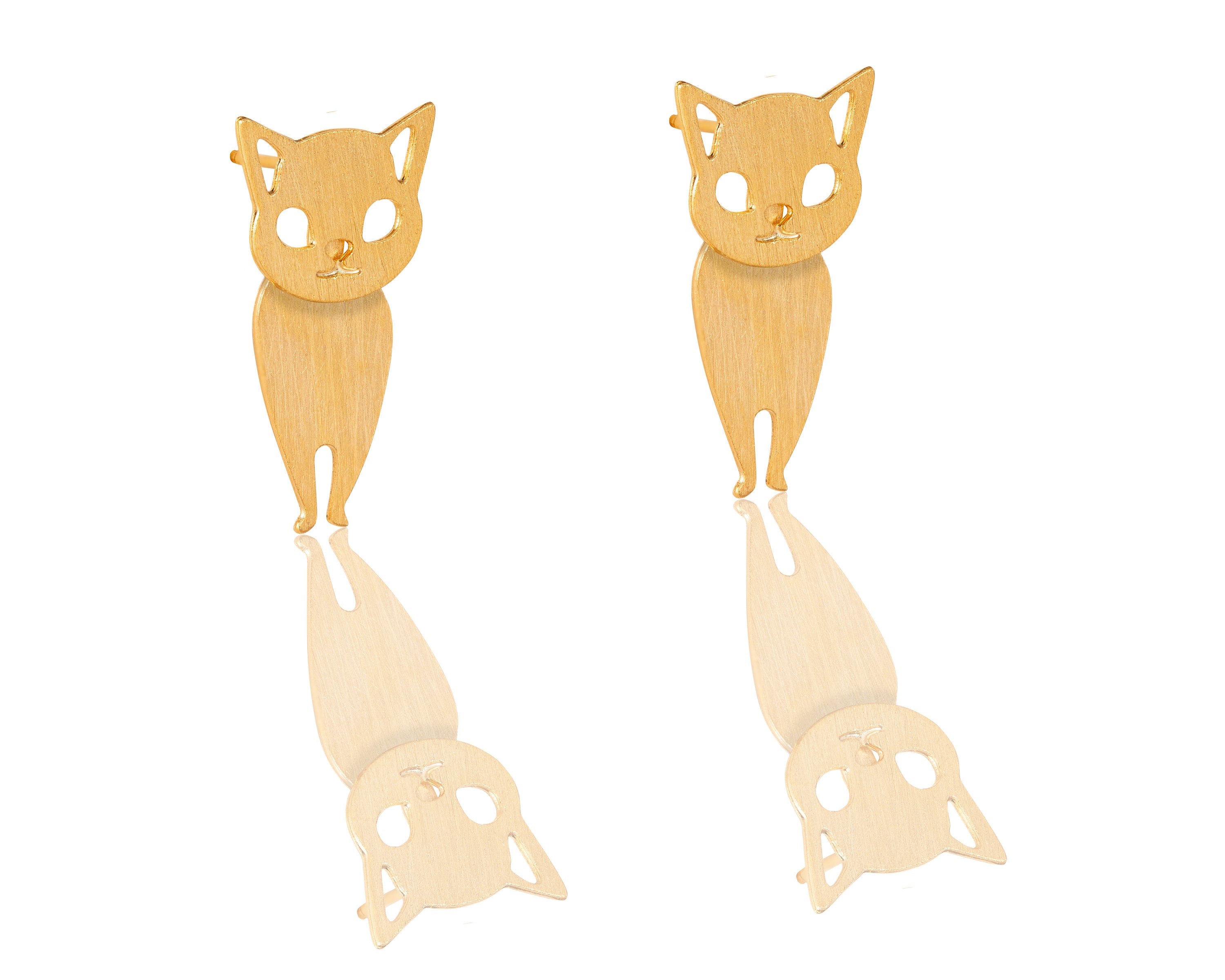 unique cat earrings