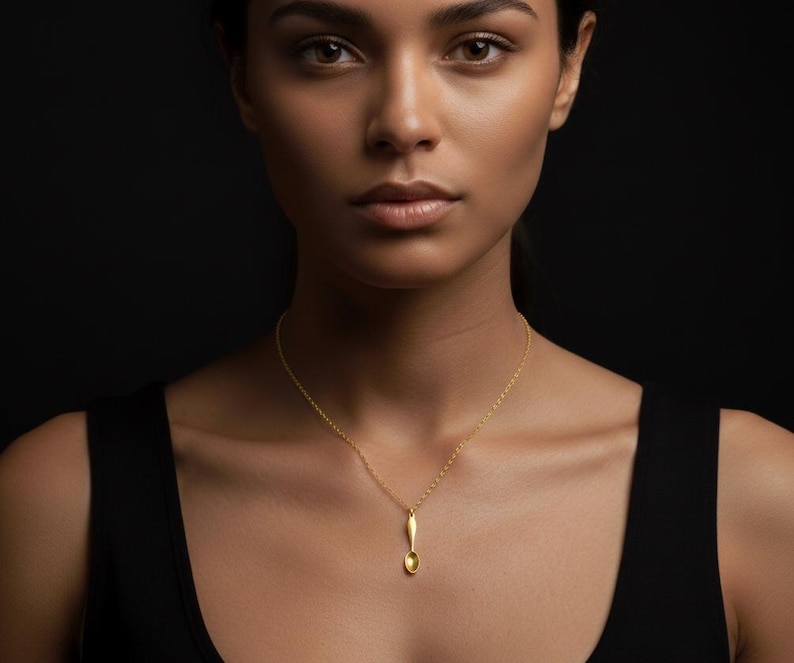 Gold Spoon Necklace