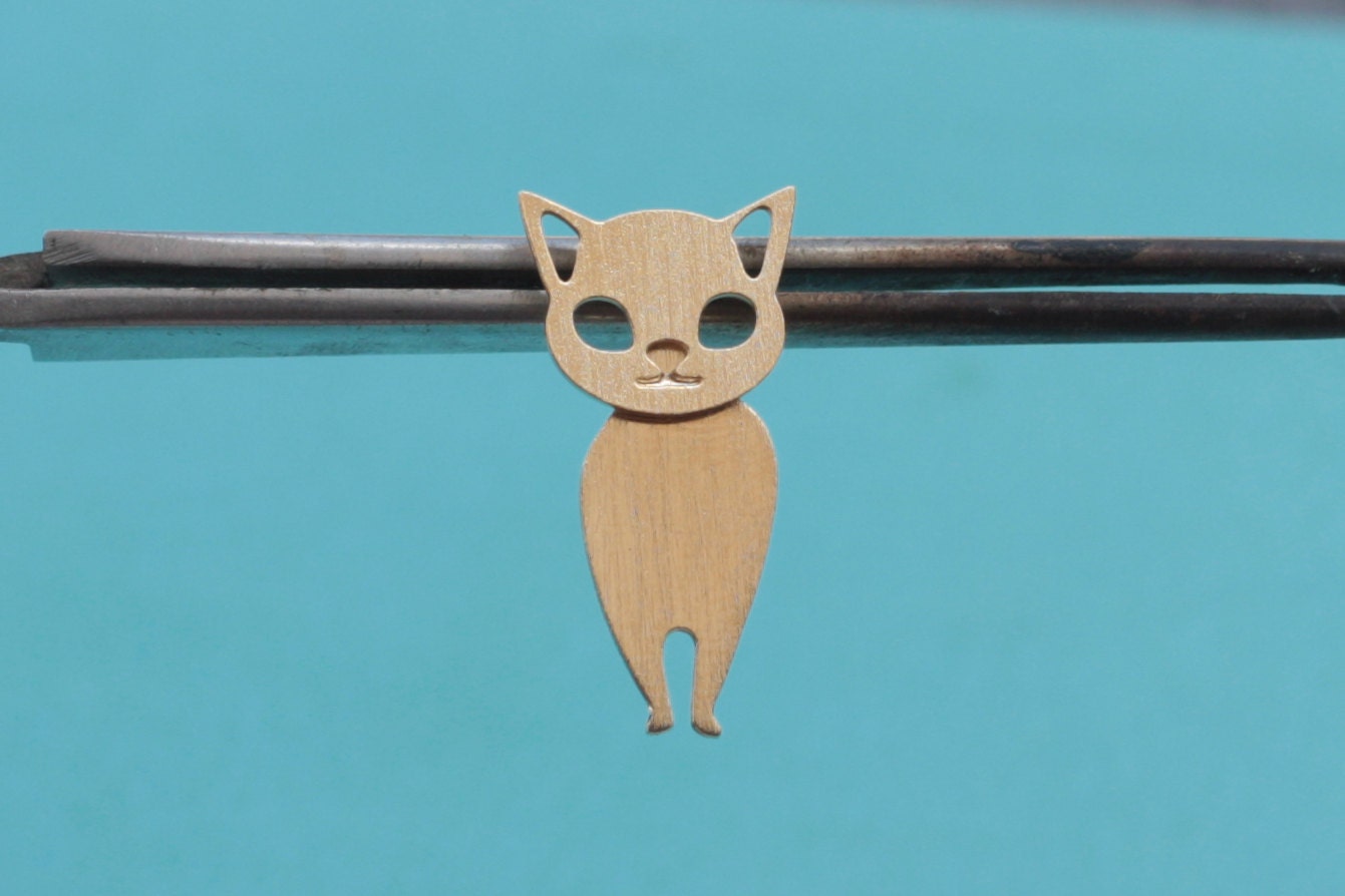 Cat Ear Jacket Earrings Gold Ear Jacket Cat Earrings Front Etsy Israel