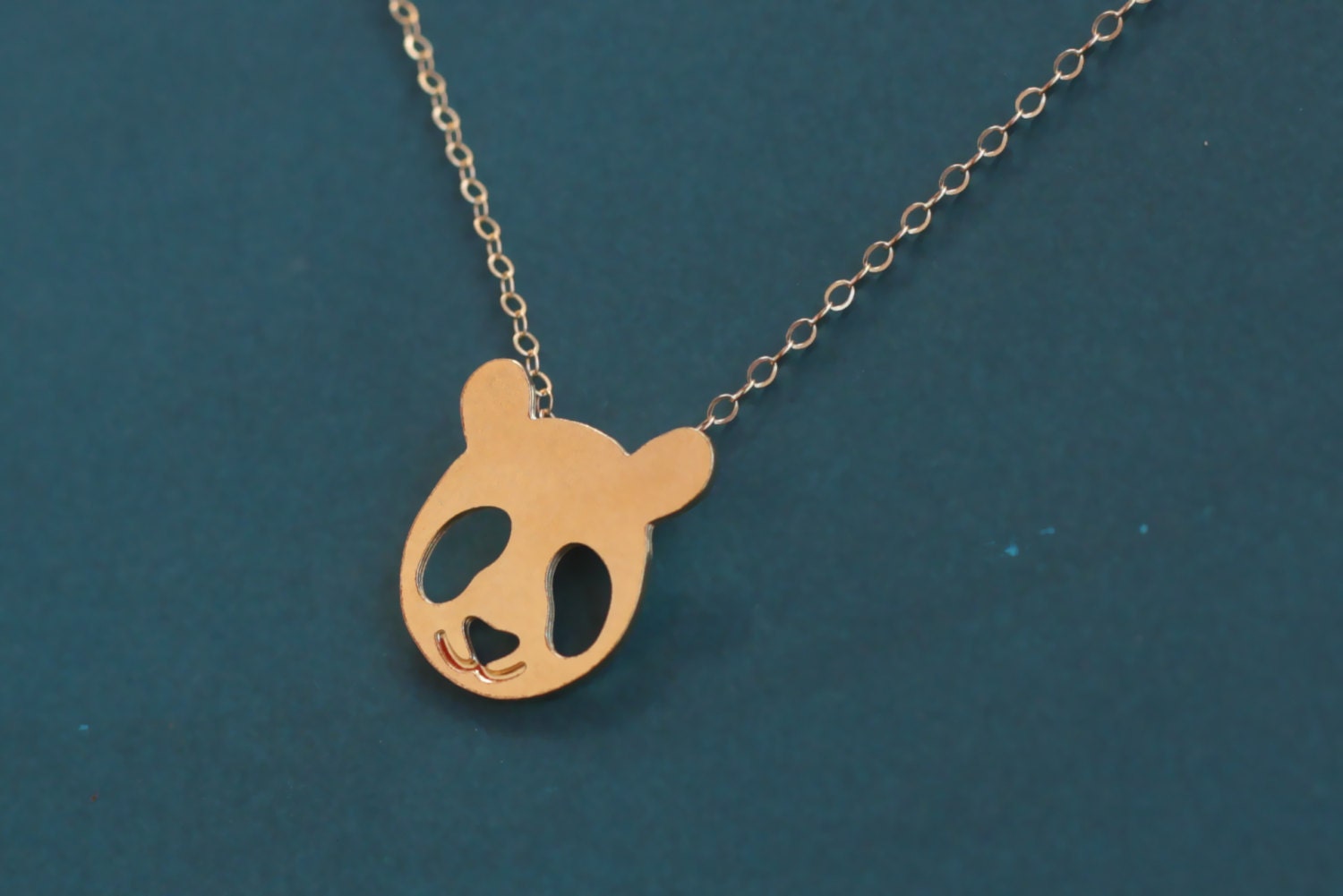 Panda Bear Necklace Gold Bear Charm Panda Gifts Gold Panda 