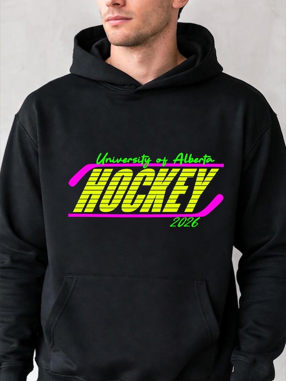 Retro Hockey Shirt Logo Template – Hand-Drawn 90s Design (Digital File SVG/EPS/DXF)