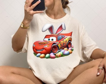 Lighting McQueen Easter Png, Disney Easter Eggs Trip Design, Cars Eggs Gift