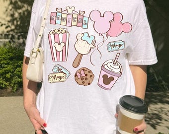 Disney Snacks Png, Magical Park Snacks Design, Disneyland Snacks Gift, Epcot Snack Design, Magical Castle Png, Cute Disney Women Png