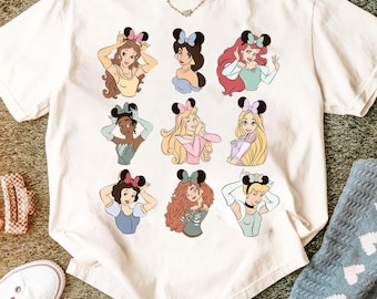 Watercolor Princess Png, Princess Clipart, Princess Watercolor, All Princess Png, Princess Png, Instant Download, Vacay Mode Png