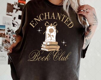 Enchanted Book Club Comfort Color Png, Disney Princess Belle's Book Shop Lover, Disneyland Trip design 2026