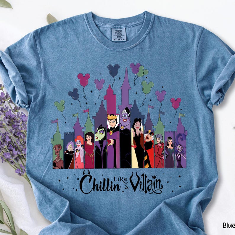 Disney Chillin Like A Villain PNG, Bad Witches Club Castle Disney Villains PNG, Female Villains Evil Friends Disney Girls Trip PNG bild 3