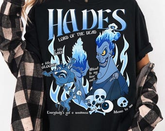 Disney Hercules Villains Hades Png, Hades Lord Of The Dead Design, Comfort Colors Gift, Birthday Gift, Disneyland Family Trip