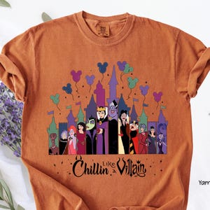 Disney Chillin Like A Villain PNG, Bad Witches Club Castle Disney Villains PNG, Female Villains Evil Friends Disney Girls Trip PNG bild 1