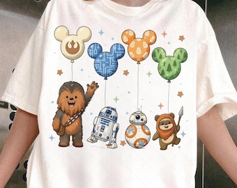Chewbacca R2D2 BB8 Ewok Balloon Png, Disney Star Wars Mickey Balloon Gift, Star Wars Day Outfits Design