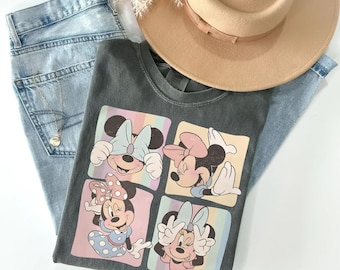 Minnie Mouse retro PNG, diseño de Disney Magic Kingdom, regalo de viaje de Minnie Mouse, vacaciones familiares PNG, camiseta vintage Disney 2026 PNG