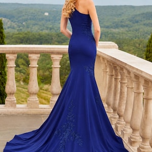 Blue Sapphire Evening Dress