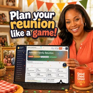 Kinfolk Games™ — Aplicación para planificar reuniones familiares (interactiva, sin conexión, sin suscripción), descarga digital, aplicación HTML