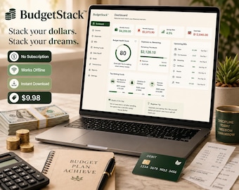 BudgetStack HTML Finance App | Budget, Bills, Debt, Savings (Digital Download)