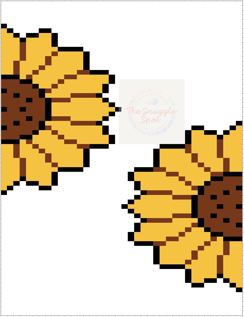 Sunflower Chunky Knit Blanket Pattern - Etsy