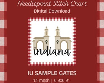 Modèle PDF - Échantillon IU - Conception de point Hoosiers de l'Université de l'Indiana - Téléchargement numérique