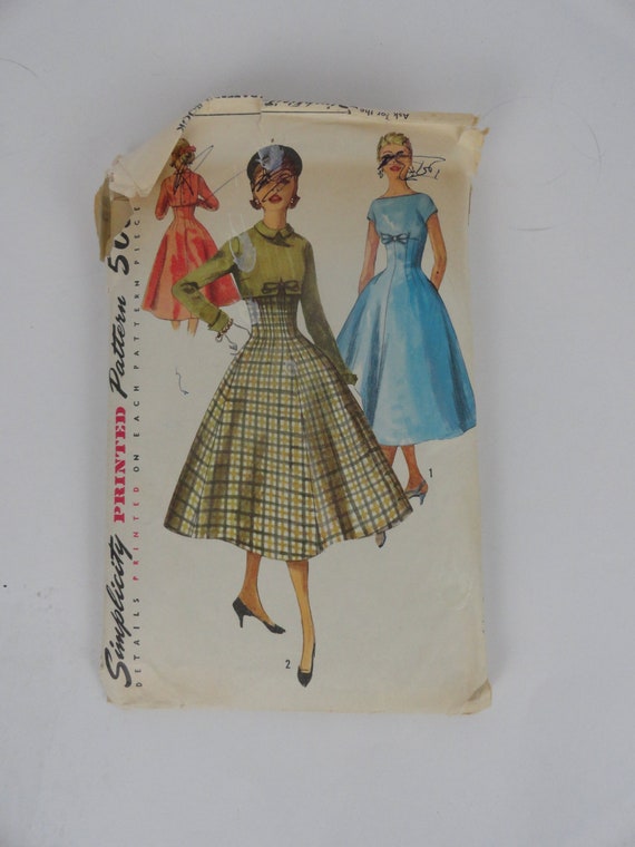 Simplicity Pattern 1716 Misses One Piece Dress And Jacket Size Etsy