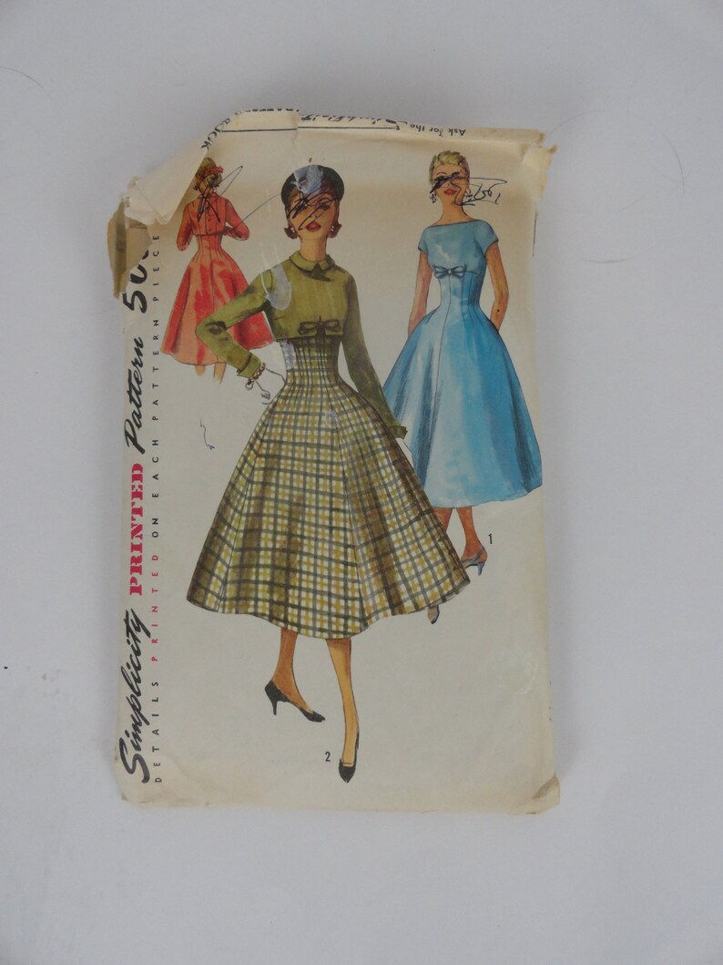 Simplicity Pattern 1716 Misses One Piece Dress And Jacket Size Etsy