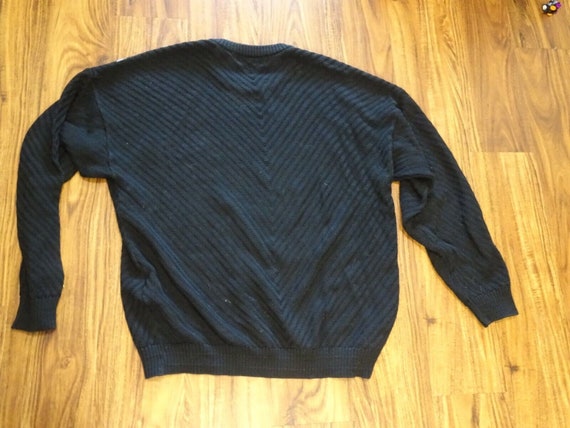 Vintage Tundra Canada Sweater Size L Black Textur… - image 6
