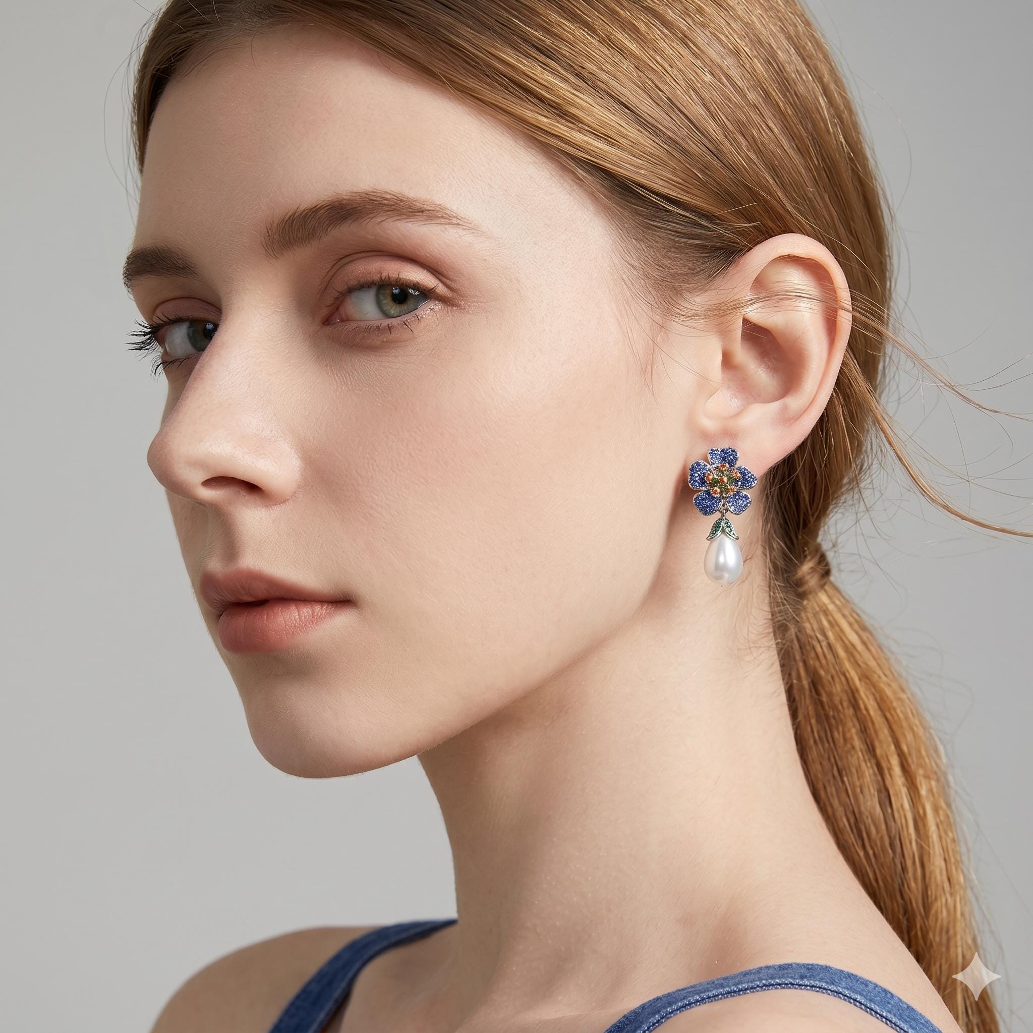 earrings for blue dress Elegance in Navy: Earrings for a Blue Dress