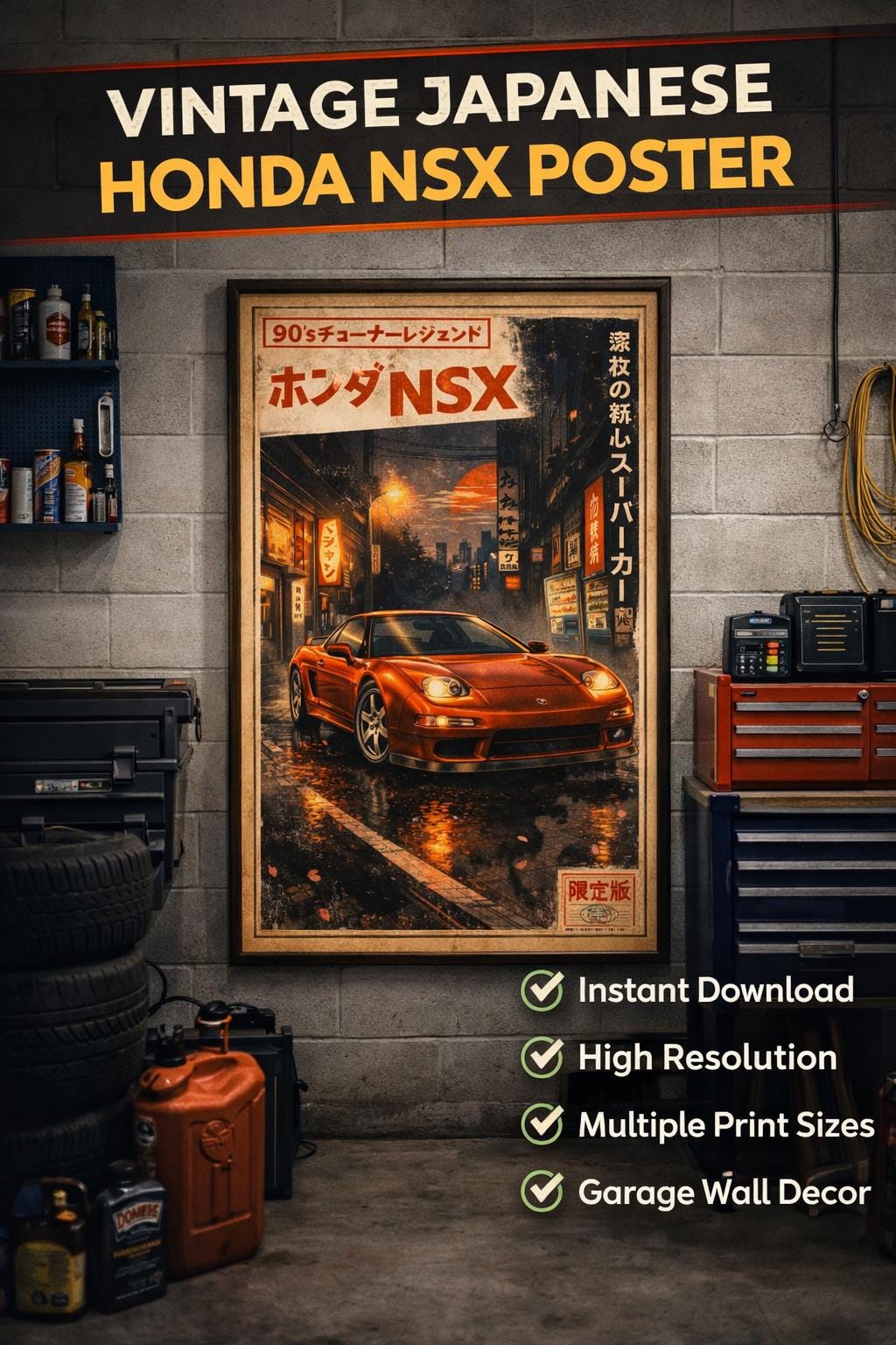 Honda Nsx Poster - Etsy