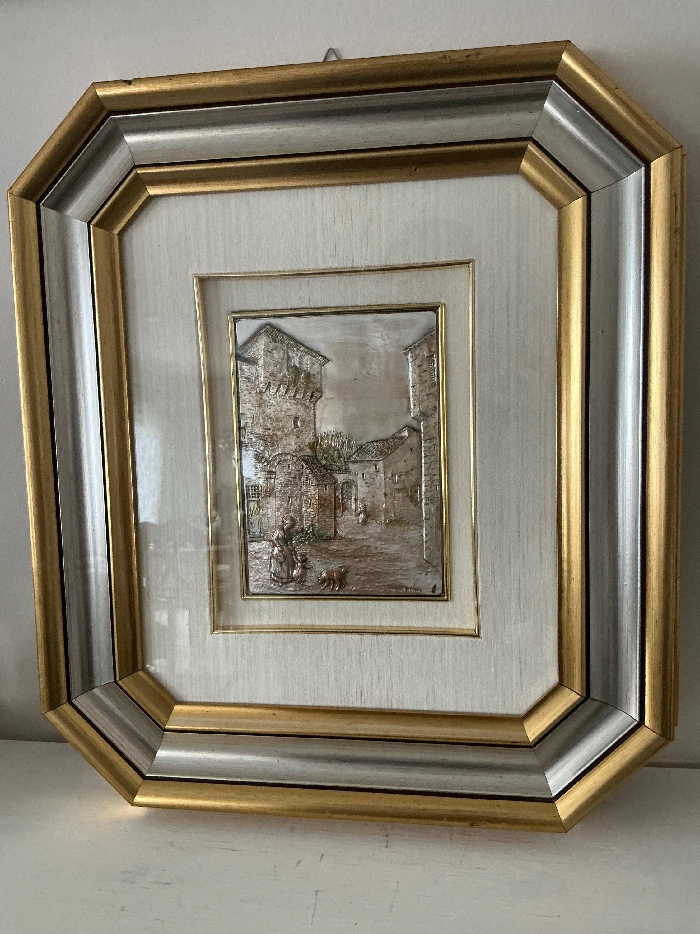 Sterling Silver Italian Framed Art - Etsy