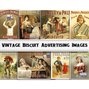 Vintage Kekse Werbebilder / Digital Download / Kommerzielle Nutzung / Clipart
