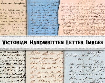 Victorian Handwritten Letter Images / Digital Download / Commercial Use / PNG Writing Clipart