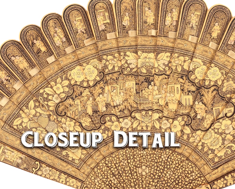 Ornate Victorian Fan Images / Digital Download / Commercial | Etsy